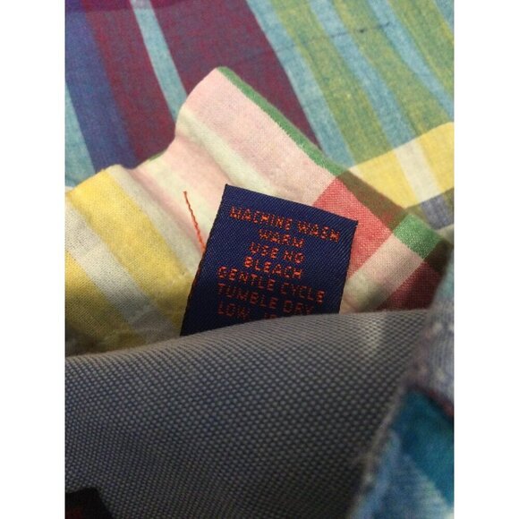 JoS A Banks Mens Plaid Shirt Size M Short Sleeve Button Down - Picture 6 of 6